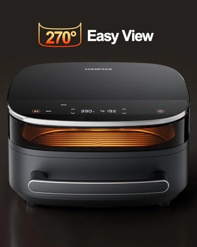 Large Air Fryer with Window and Light — Air Fryer, EDENPEER
