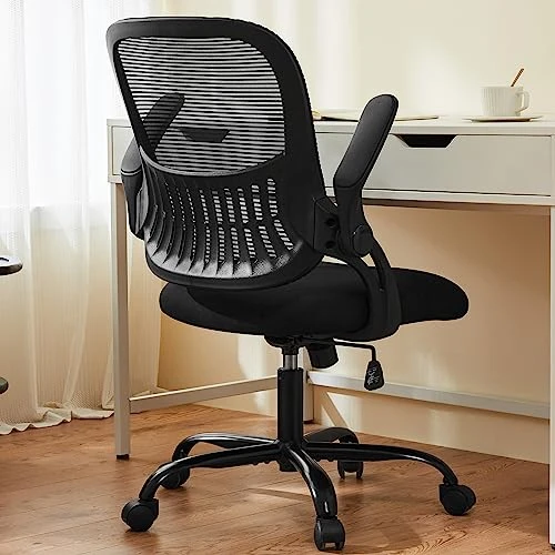 Office Computer Desk Chair, Ergonomic Mid-Back Mesh Rolling Work Swivel Task Chair with Wheels, Comfortable Lumbar... — Smart Chairs, Sweetcrispy