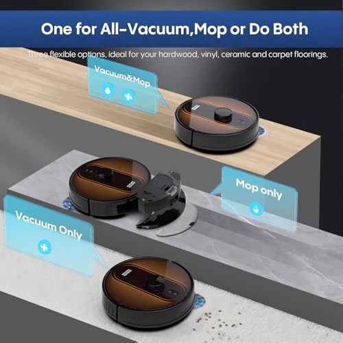 Robot Vacuum and Mop with LIDAR Navigation — Robot Vacuum, AZQQ