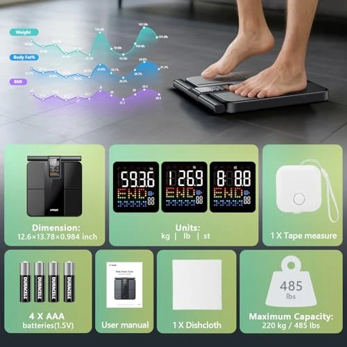Smart Scale for Body Weight and Fat — Smart Scale, LVPIMAN