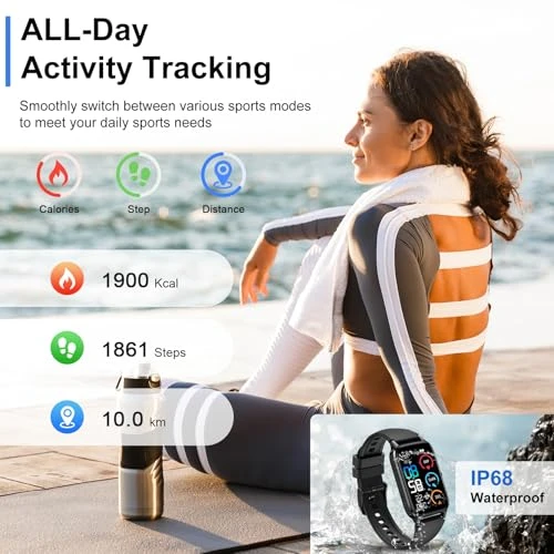 Smart Watch with Bluetooth Calling and Fitness Tracking — Fitness Tracker, Jugeman