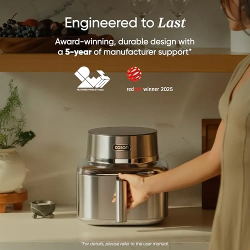 Stainless Steel Smart Air Fryer — Air Fryer, Cosori