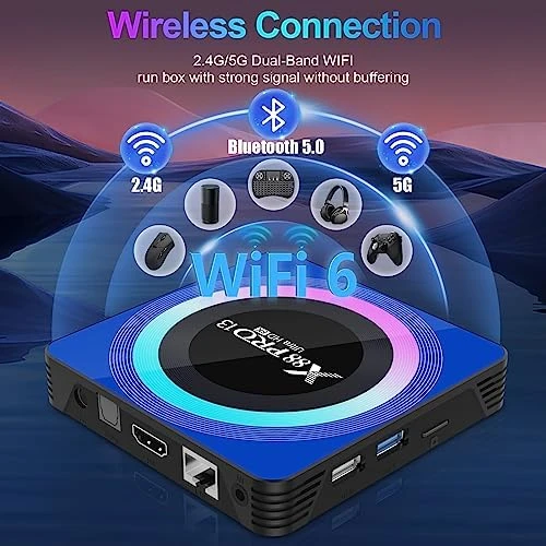 TV Box with Backlit Mini Wireless Keyboard — Smart TV, ADDCOLOR