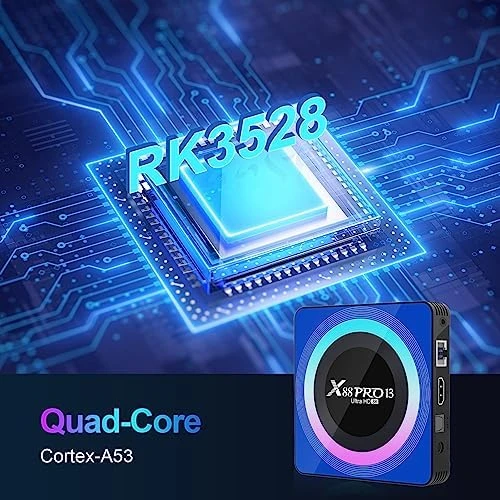 TV Box with Backlit Mini Wireless Keyboard — Smart TV, ADDCOLOR