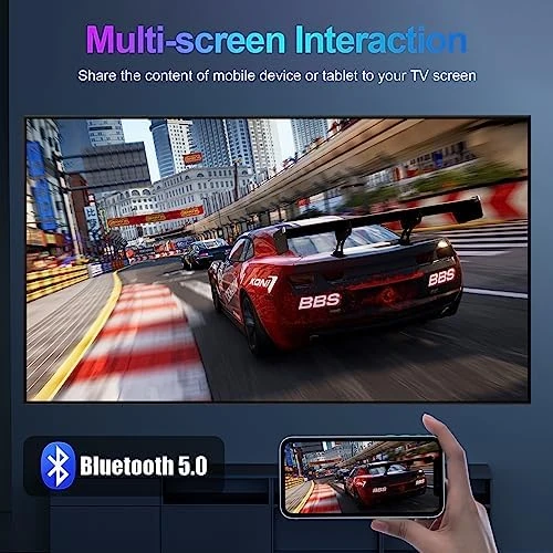 TV Box with Backlit Mini Wireless Keyboard — Smart TV, ADDCOLOR