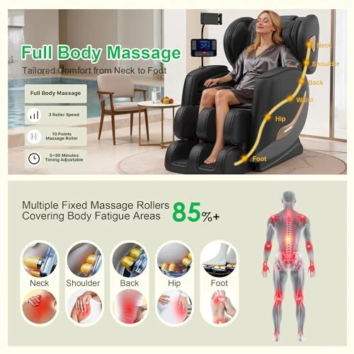 Upgraded Full Body Massage Chair Recliner — Massage Chairs, VUYSUYVY