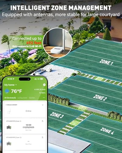 WiFi Sprinkler Timer 4 Zone — Irrigation System, RainPoint