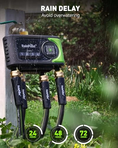 WiFi Sprinkler Timer 4 Zone — Irrigation System, RainPoint