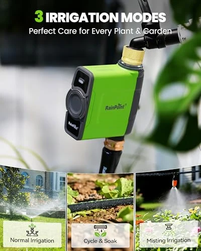 WiFi Water Timer for Garden Hose, Smart Sprinkler Controller — Irrigation System, RainPoint