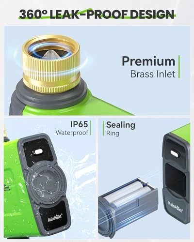 WiFi Water Timer for Garden Hose, Smart Sprinkler Controller — Irrigation System, RainPoint