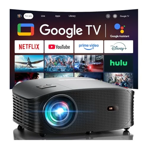 4K Mini Smart Projector with Google TV — Smart Projector, GooDee
