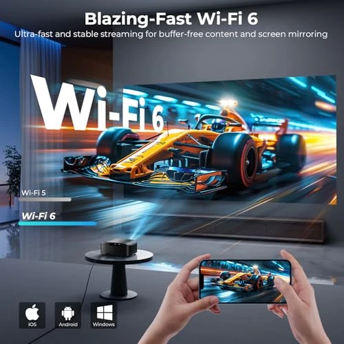 4K Mini Smart Projector with Google TV — Smart Projector, GooDee