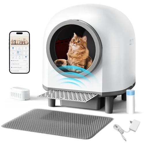 Automatic Self Cleaning Litter Box for Multiple Cats — Self-Cleaning Litter Box, whiffee