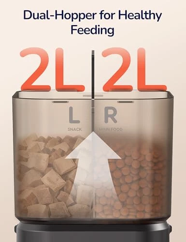 Dual Chamber Automatic Cat Feeder — Automatic Pet Feeder, PalNests