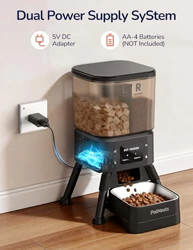 Dual Chamber Automatic Cat Feeder — Automatic Pet Feeder, PalNests