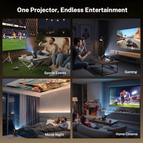 Mini Projector with WiFi and Bluetooth — Smart Projector, WEMI