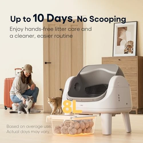 Open Top Self Cleaning Cat Litter Box — Self-Cleaning Litter Box, PetPivot