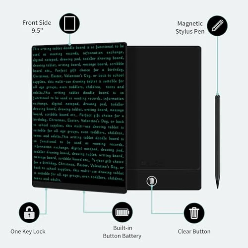 Reusable LCD Writing Tablet — Drawing Tablet, YOLIPULI
