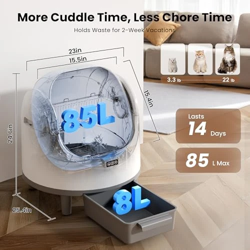 Self Cleaning Litter Box for Multiple Cats — Self-Cleaning Litter Box, Bashaw