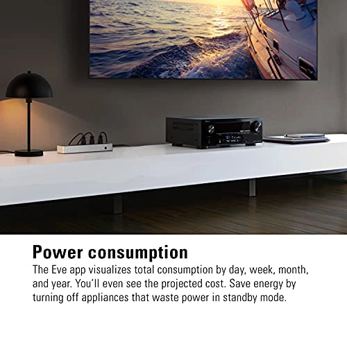 Smart Triple Outlet Strip with Power Meter — Smart Plug, EVE