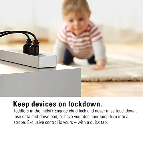 Smart Triple Outlet Strip with Power Meter — Smart Plug, EVE