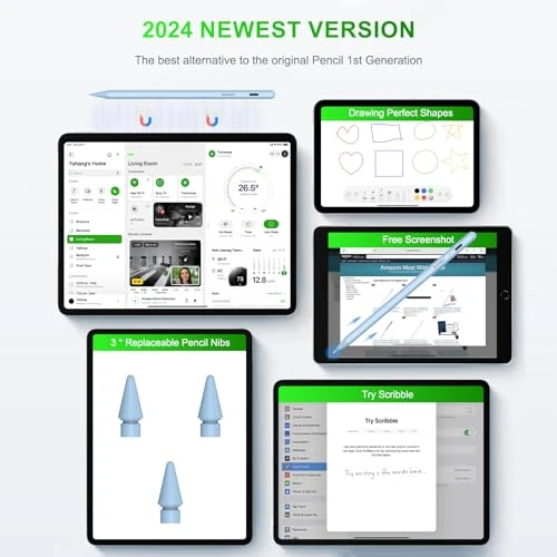 Stylus Pen for iPad with Fast Charging and Tilt Sensitivity — Drawing Tablet, HATOKU