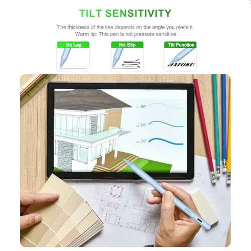 Stylus Pen for iPad with Fast Charging and Tilt Sensitivity — Drawing Tablet, HATOKU