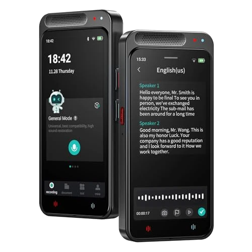 Voice Recorder with Transcription, Summarization, and Translation — Translator Device, HUREWA