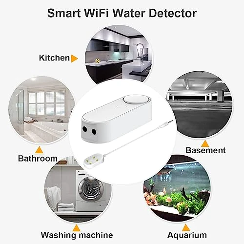 WiFi Water Leak Detector — Water Shut Off Valve, Shonmau