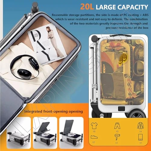 Lightweight Rideable Luggage — Smart Luggage, LXPINGMM
