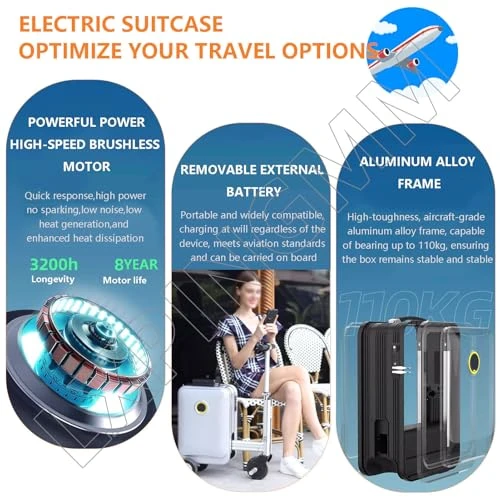 Lightweight Rideable Luggage — Smart Luggage, LXPINGMM