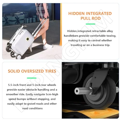 Lightweight Rideable Luggage — Smart Luggage, LXPINGMM