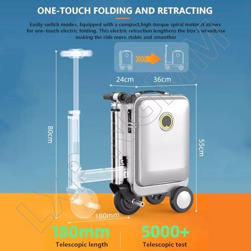 Lightweight Rideable Luggage — Smart Luggage, LXPINGMM