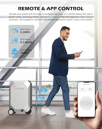 Rideable Electric Carry-On Luggage — Smart Luggage, AOTOS