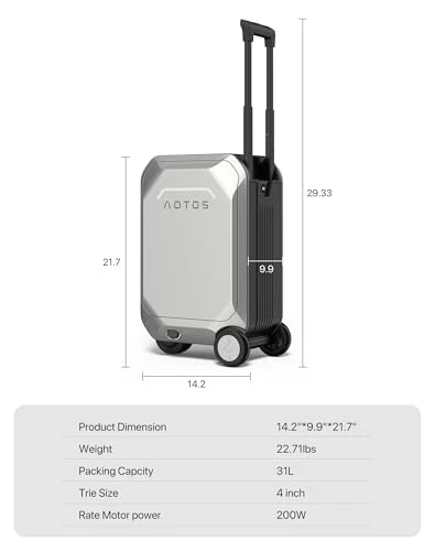 Rideable Electric Carry-On Luggage — Smart Luggage, AOTOS