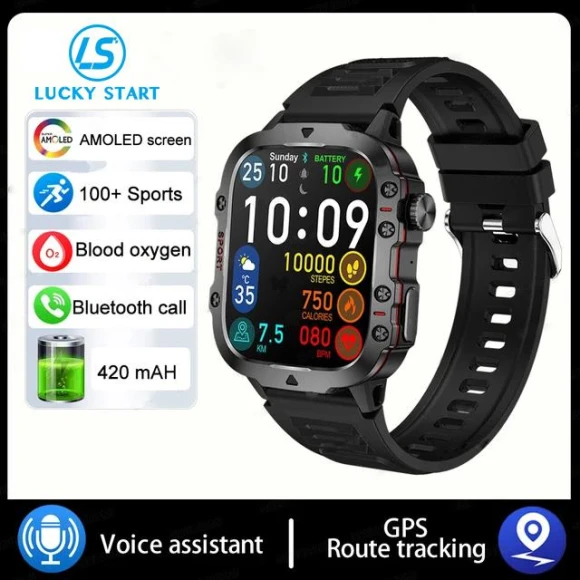 1.96-inch Screen Smart Watch — Smart Watch, Lucky Start