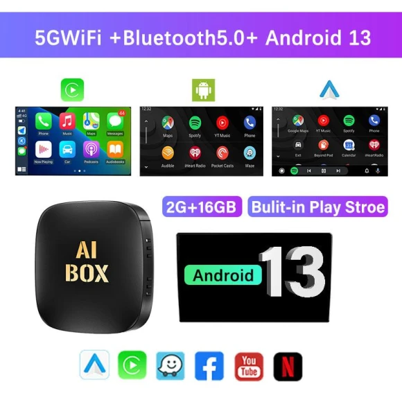 Smart CarPlay AI Box — Car Infotainment System, Auto Launcher