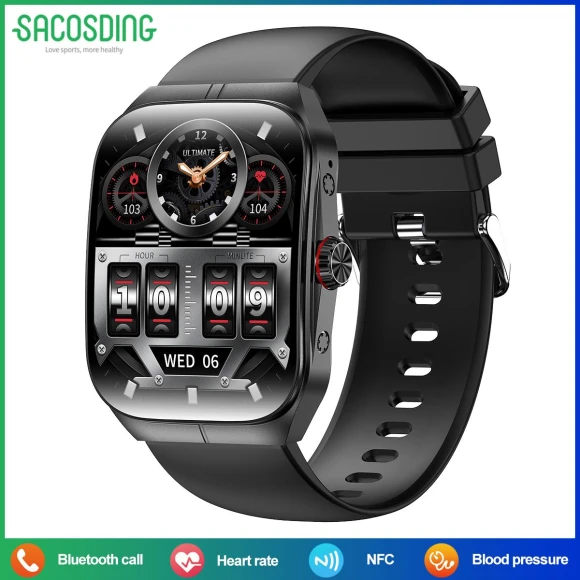 Curved Amoled Display Smart Watch — Smart Watch, SACOSDING