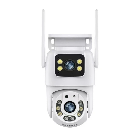 Wireless Dual Lens Security Camera with 360° Panoramic AI Tracking — Security Camera