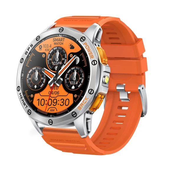Military Smart Watch with Built-in GPS, Over 170 Sports Modes for Men with Flashlight, 1.43-inch AMOLED Display,... — Smart Watch, SACOSDING