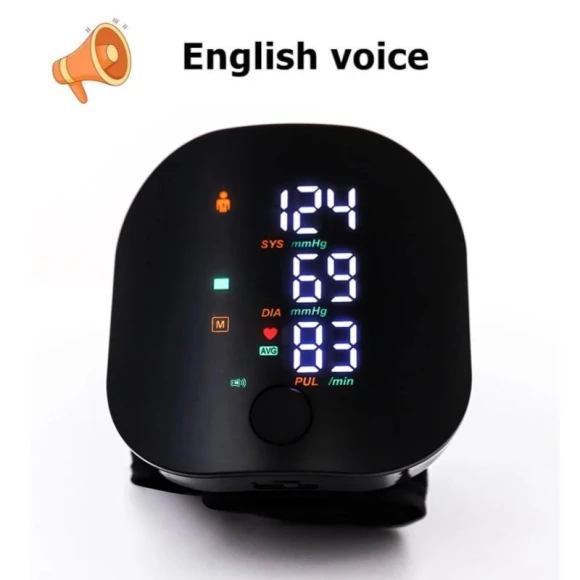 Smart Touch LED Wrist Blood Pressure Monitor — Blood Pressure Monitor, Storage Space MALL