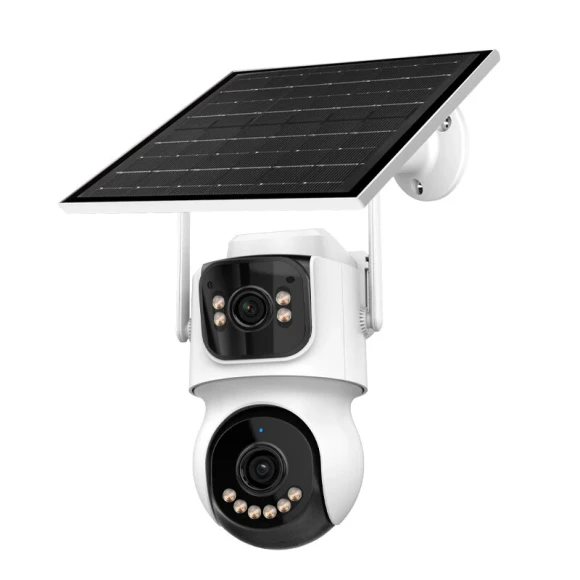 Solar WiFi IP Camera with Dual Lens — Security Camera, ICSEE