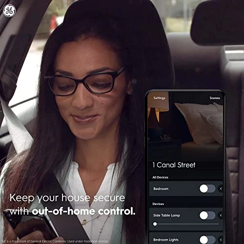 Multi-Location White Wi-Fi Touchless Illuminated Light Switch — Smart Switch, Cync