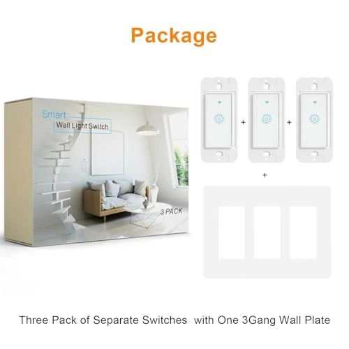 Smart Switch 3 Gang — Smart Switch, Milfra