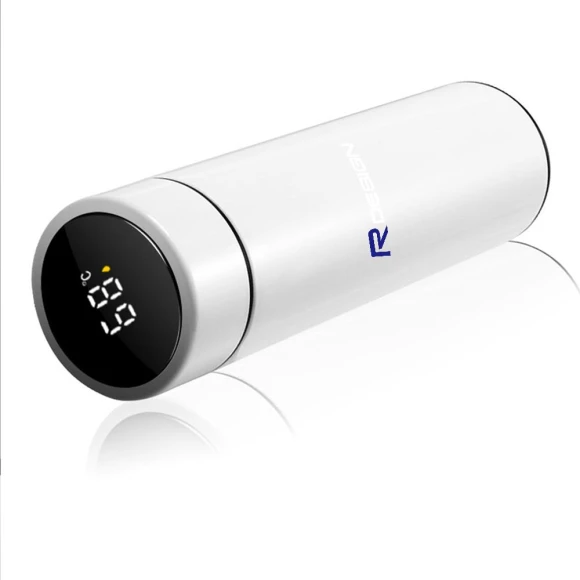 Smart Thermal Mug Thermos Bottle with Temperature Display — Smart Water Bottle, Volvo