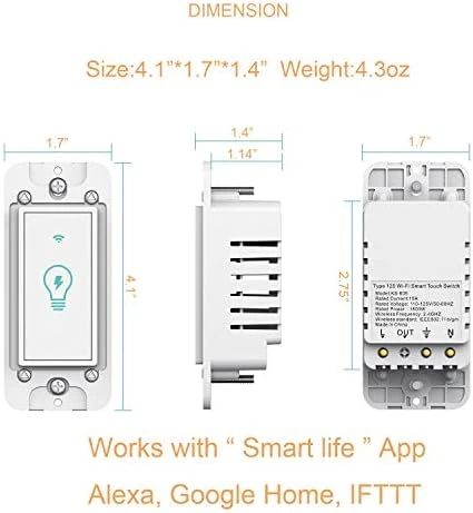 Smart Touch Switch 4-Pack — Smart Switch, micmi