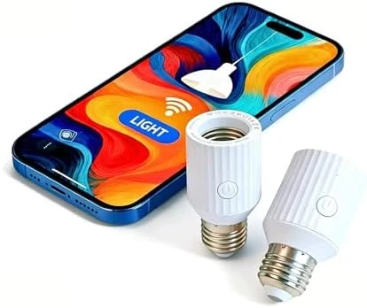 Smart Wi-Fi Light Bulb Socket Adapter — Smart Light Bulb, LoraTap