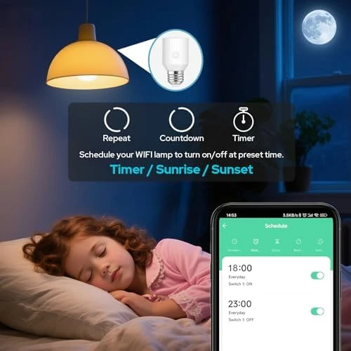 Smart Wi-Fi Light Bulb Socket Adapter — Smart Light Bulb, LoraTap
