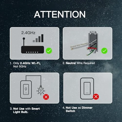 WiFi Smart Light Switch — Smart Switch, MOES