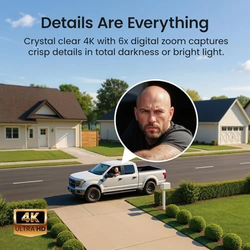 4K Security Cameras Wireless Outdoor Kit — Security Camera, AOSU